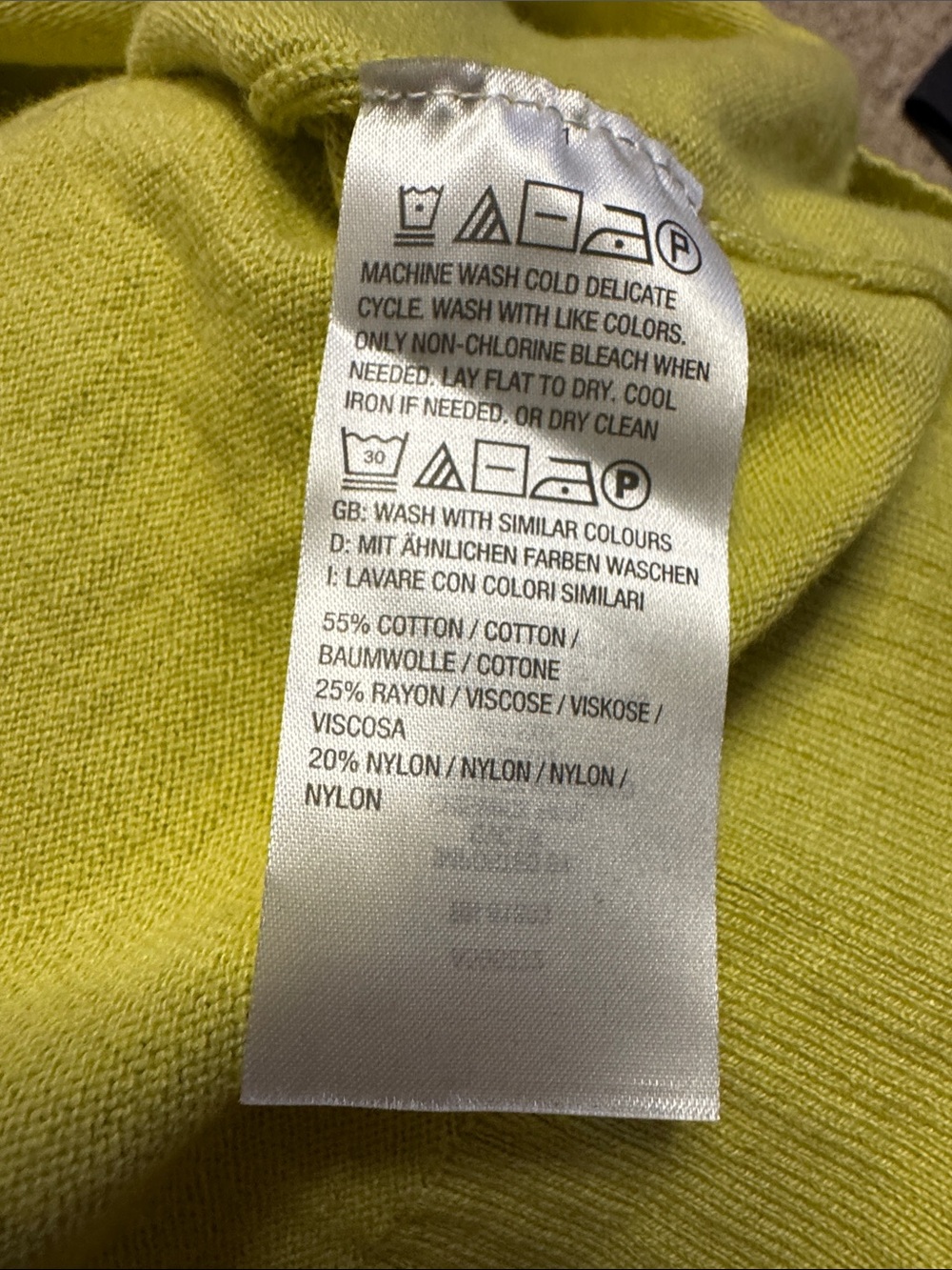 Relaxed Collared V-Neck Short Sleeve Top in Lime Green - Picture 6 of 6